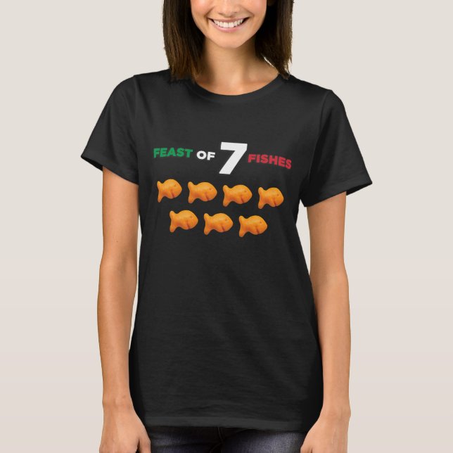 T-shirt Fête De Sept Poissons Noël (Devant)