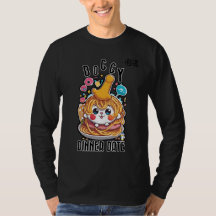 Fête de Spaghetti Whimsical avec un chien blanc