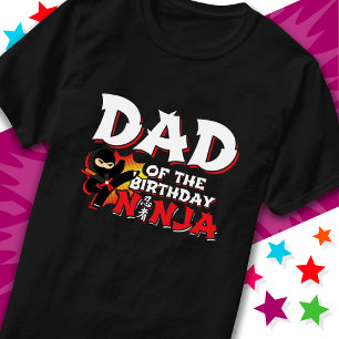 T-shirt Fête de style bande dessinée Papa de l'Anniversair