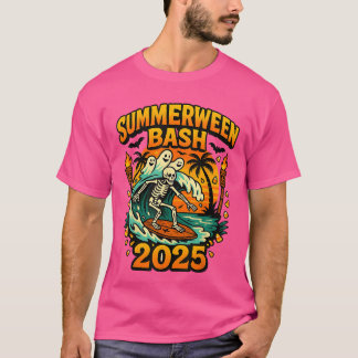 T-shirt Fête de SummerWeen 2025 Soirée de la plage des squ
