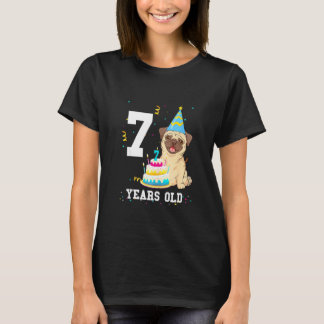 T-shirt Fête d'enfants garçons amateurs de chien carlin 7