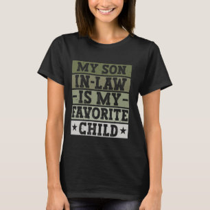T-shirt Fête d'engagement préférée Gendre Famille Enfant
