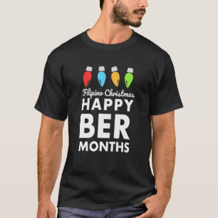 T-shirt Fête des fêtes de Noël aux Philippines Happy Ber M
