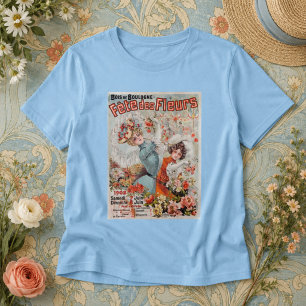 T-shirt Fête des Fleurs Vintage 1902 Art Nouveau Floral