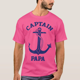 T-shirt Fête des Grands-Pères Ancre Nautione Capitaine Pap