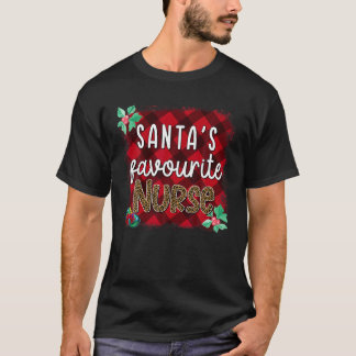 T-shirt Fête des infirmières préférées de Santas Noël Noël