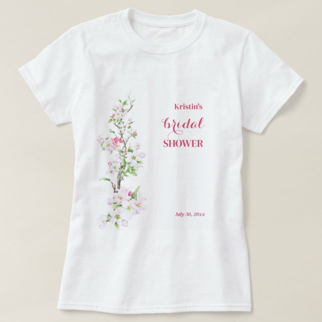 T-shirt Fête des mariées entièrement personnalisable Apple (Design devant)