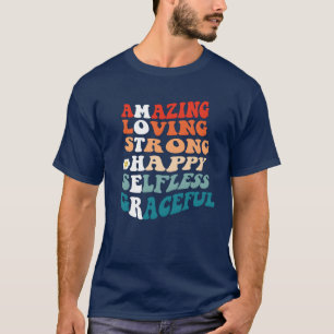 T-shirt Fête des mères Acronyme Vintage de la mère Signifi