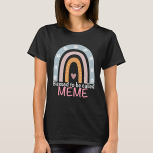 T-shirt Fête des Mères Bénis d'être appelé Mème Arc-en-cie