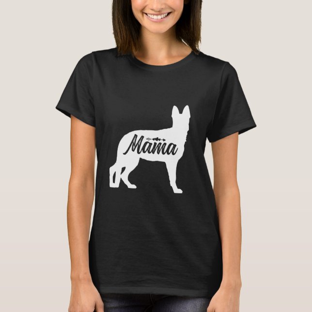 T-shirt Fête des mères bergers allemands propriétaire de c (Devant)