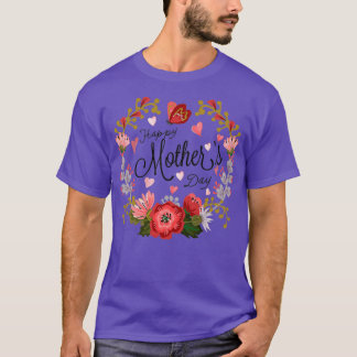 T-shirt Fête des mères Cadeau Fête des mères Joyeux Fête d