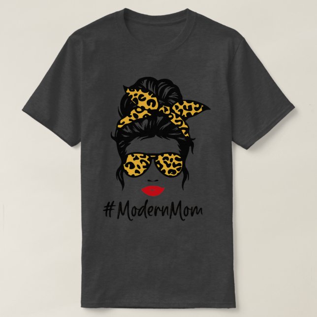 T-shirt Fête des mères cadeau maman moderne (Design devant)