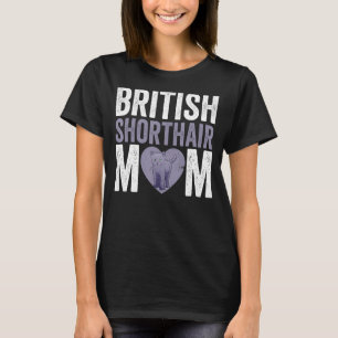 T-shirt Fête des Mères Chat Mama Chat British Shorthair Ma
