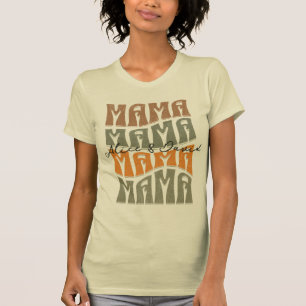 T-shirt Fête des Mères Couleur naturelle Maman Enfants Nom