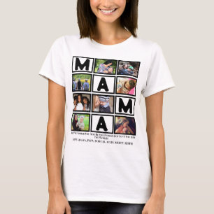 T-shirt Fête des mères de grand-mère sur mesure Mama 9 Pho