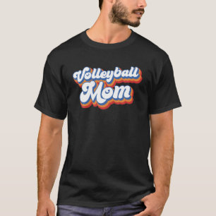 T-shirt Fête des mères de maman de volleyball Leopard Funn