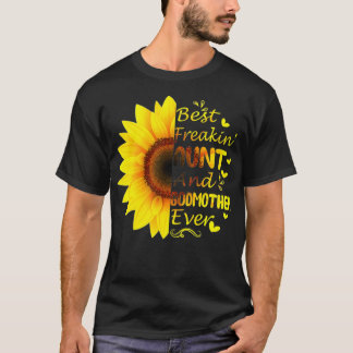 T-shirt Fête des mères de tournesol de la tante Freakin