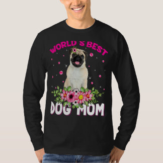 T-shirt Fête des mères du meilleur chien Carlin du monde