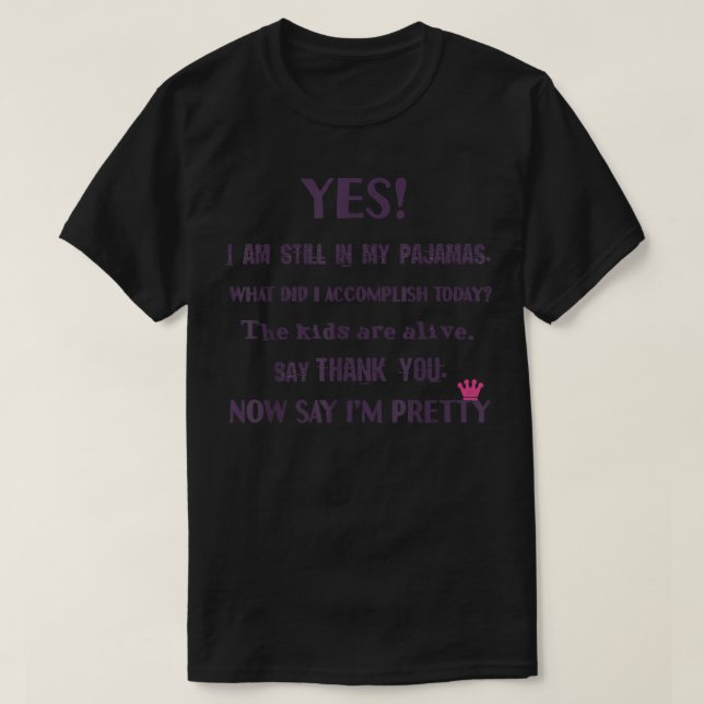 T-shirt Fête des mères Fatigué Maman drôle Femme Cite Mère (Design devant)