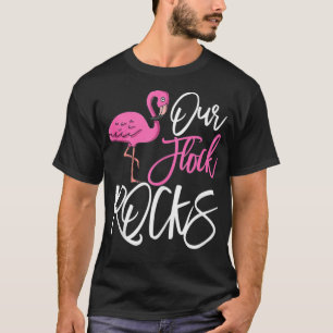 T-shirt Fête des mères maman Flamant rose rose Notre troup