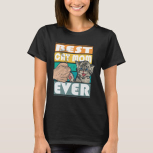 T-shirt Fête des Mères Meilleur Chat Maman Jamais Chat Déc