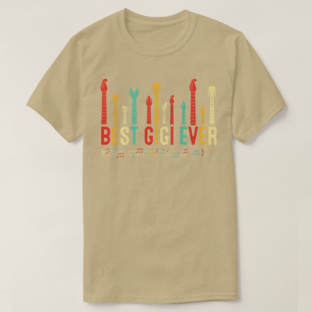 T-shirt Fête des mères Meilleur Gigi Ever Guitariste Guita (Design devant)