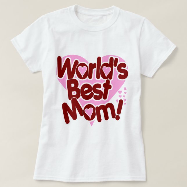 T-shirt Fête des mères Meilleure maman Cadeaux mignons pou (Design devant)