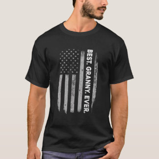 T-shirt Fête Des Mères Meilleure Mamie Jamais Drapeau Amér