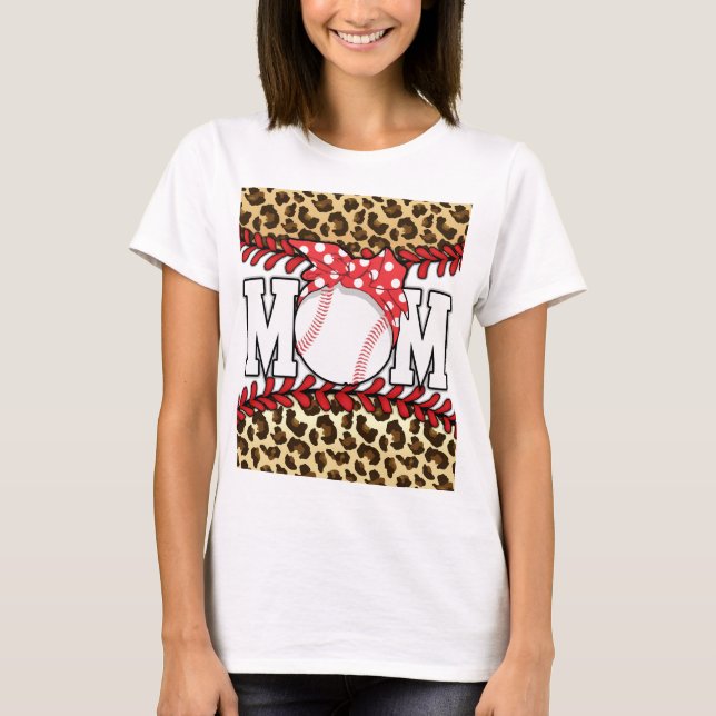 T-shirt Fête des Mères Messy Hair Baseball (Devant)