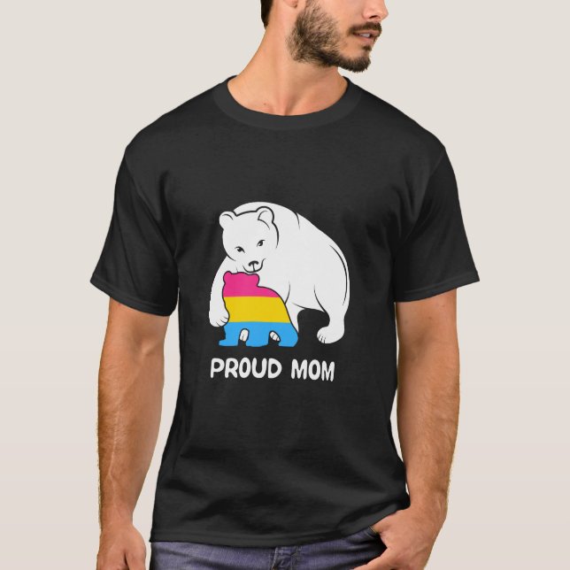 T-shirt Fête des mères Pansexual Mama Bear (Devant)