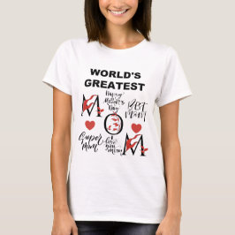 T-shirt Fête des mères proclame des paroles