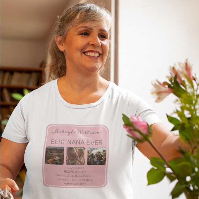 T-shirt Fête des mères rose Meilleur Nana Jamais Trois Pho (Créateur téléchargé)