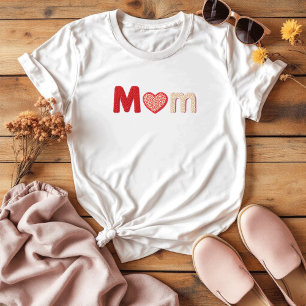 T-shirt Fête des Mères Sentimentaires Colorées