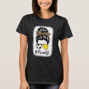 T-shirt Fête des Mères Softball et football Maman Vie Mess