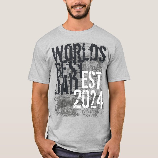 T-shirt Fête des pères 2014 du meilleur papa du monde (Devant)