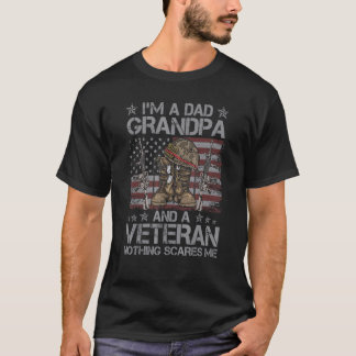 T-shirt Fête des pères 4 juillet je suis papa grand-père e