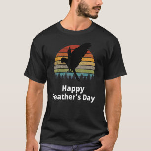 T-shirt Fête des pères Animaux de compagnie Oiseau observe