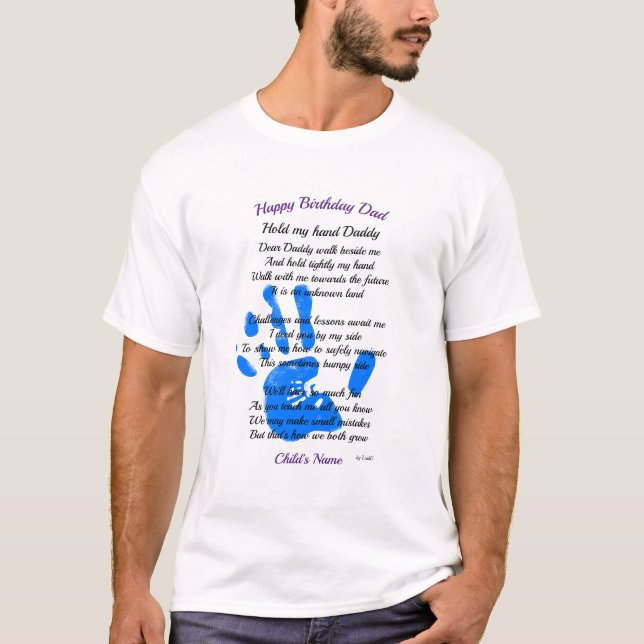 T-shirt Fête des pères / Anniversaire POEM Cadeau de Toddl (Devant)