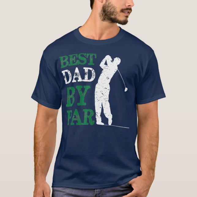 T-shirt Fête des pères Best Papa By Par Golf (Devant)