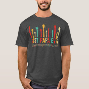 T-shirt Fête des pères Best Papa Ever Guitare Lover Guitar