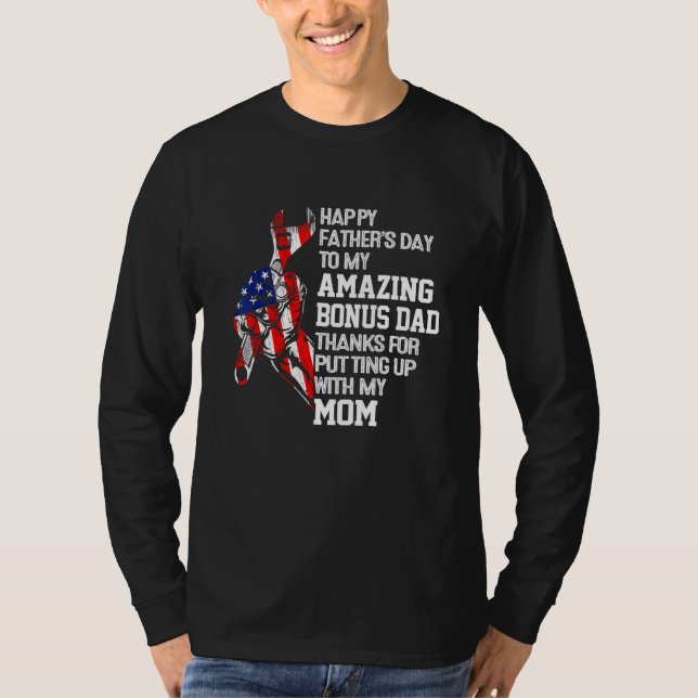 T-shirt Fête des pères Bonus Papa Merci D'Avoir Mis Mon M (Devant)