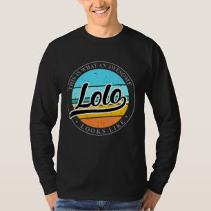 T-shirt Fête des pères cadeau d'anniversaire pour Lolo Fil