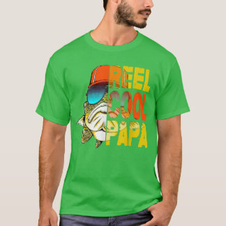 T-shirt Fête des pères Cadeaux T Pêche Reel Cool Papa