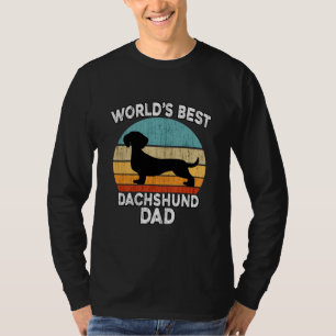 T-shirt fête des pères Dachshund Le meilleur Daschund Pa