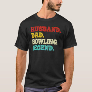 T-shirt Fête des pères de bowling pour hommes papa vintage