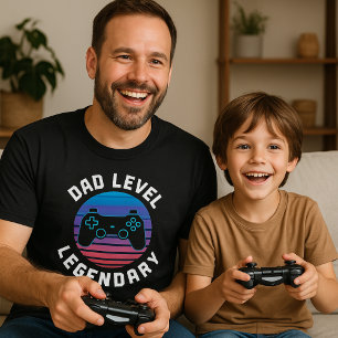 T-shirt Fête des pères de contrôleur de jeu légendaire de