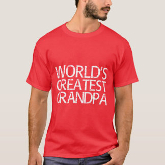 T-shirt Fête des pères de grand-père dans le monde