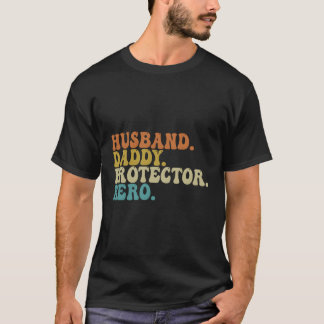 T-shirt Fête des pères de héros du mari Daddy Protector