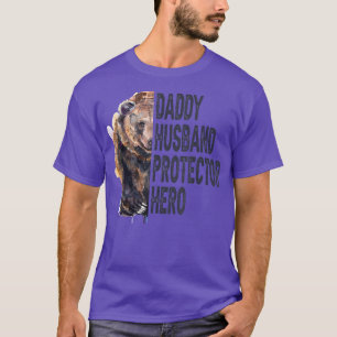 T-shirt Fête des pères de héros du protecteur du mari de p