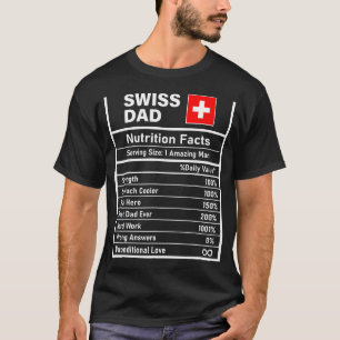T-shirt Fête des pères de la nutrition papa suisse